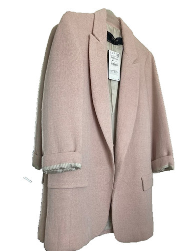 Zara blush pink blazer jacket - blush,