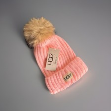 UGG Wool Knit Pom Pom Beanie