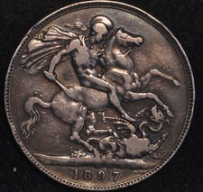 Crown 1897 victoria - victoria, veiled