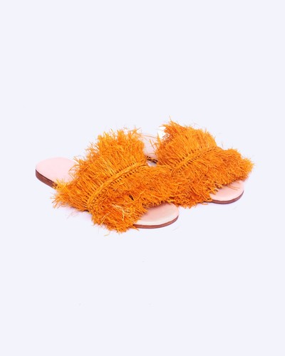 Handmade moroccan raffia - raffia, slide