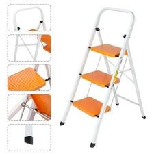 Folding Non Slip 3 Step Ladder Safety Mat Tread Small Stepladders for Home Use
