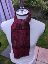 Tootal Scarf Burgundy Vintage