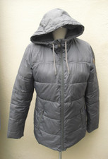 Roxy size 10 - 12 grey puffer coat jacket fleece lined winter coat