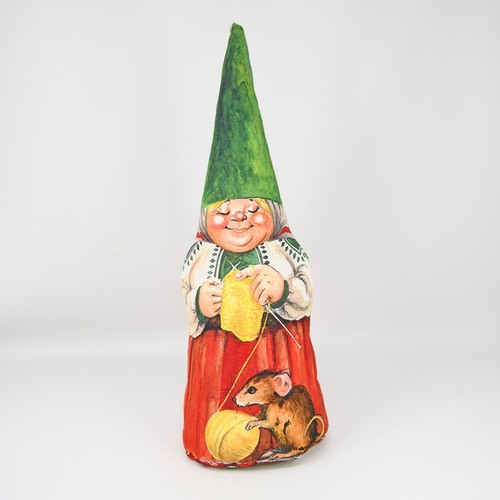 Vintage gnome knitting grandma - vintage,