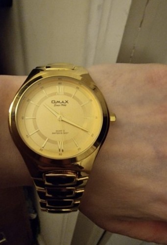 Omax men gold - gold, watch