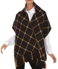 NEW GUCCI SONET GG LOGO WOOL SCARF WRAP SHAWL