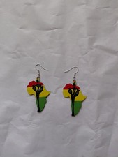 Plastic Earrings Depicting the