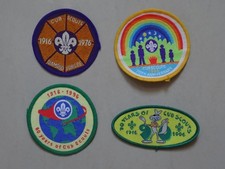 Cub Scouts Anniversary 60th 1976, 70th 1986, 80th 1996 & 90th 2006 Badges