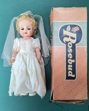 Rosebud Honey Hair Bridal Doll