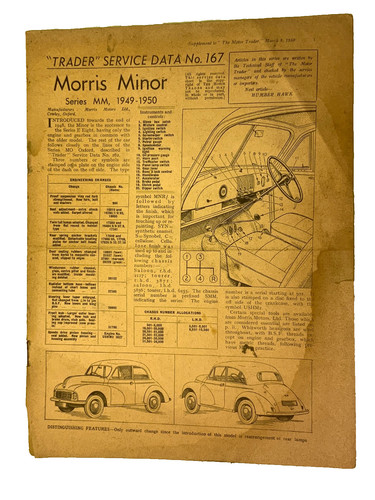Auto data morris minor - morris, 167