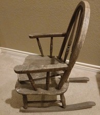 Antique Wood CHILD'S Rocking