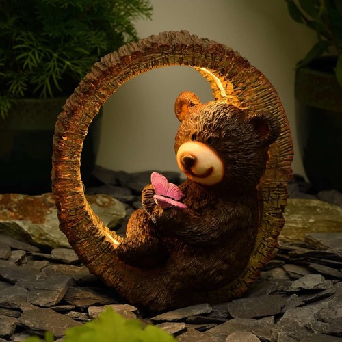 Solar bear garden ornament - solar,