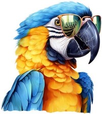 Blue Gold Macaw Parrot Bird