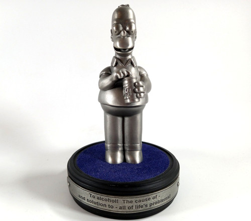Homer simpson polished pewter - polished,