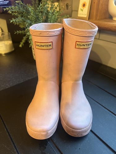 Infant pink hunter wellies - 9,