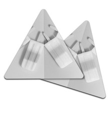 2x Triangle Coaster - BW - Ice