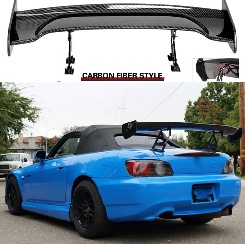 Carbon rear trunk spoiler - rear,