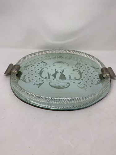 Vintage mirrored glass vanity - mirrored,