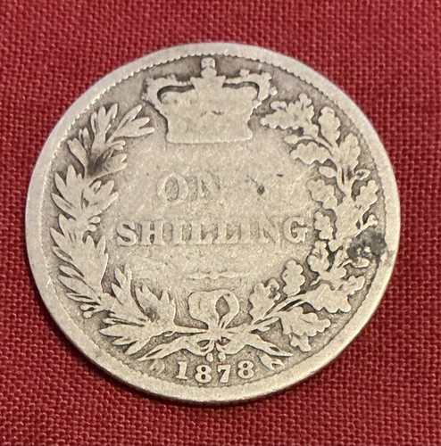1878 victorian silver - , shilling