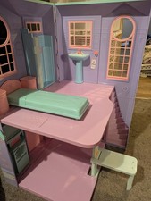 Barbie Vintage Folding Townhouse Dollhouse Playset As Shown