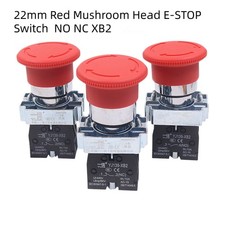 22mm Red Mushroom Head E-STOP