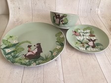 Disney The Jungle Book Baloo Mowgli  & Friends dinner +side plate +bowl 