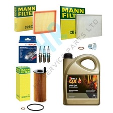 5L MANN FILTERS + BOSCH PLUGS