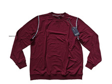 Weird Fish Hadrian Bamboo Crew Sweatshirt Antique Cherry Uk Size 2XL