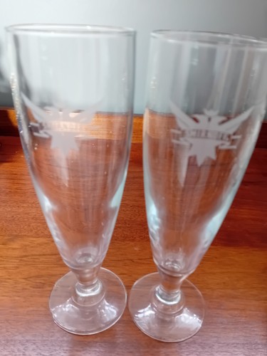 Pair smirnoff vodka flute - of,
