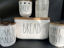 Rae Dunn Set. BREAD Box +