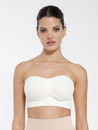 New ivory strapless - new, bandeau
