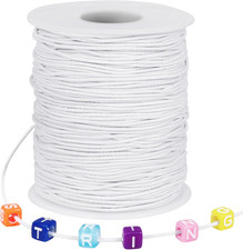 1mm White Elastic String 328ft