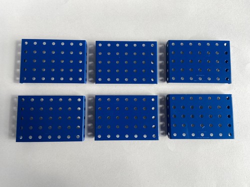 Meccano flanged plates - 6, x