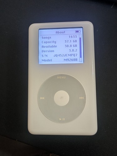 Apple ipod a1059 white - a1059, 40gb