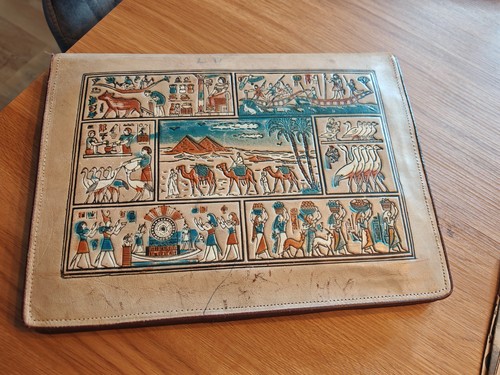 Vintage egyptian leather - egyptian,