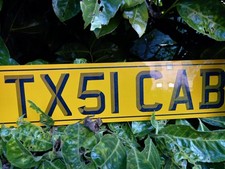 Great Plate  TAXI CAB Private Number Plate