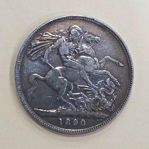 1890 great britain crown - 1890,