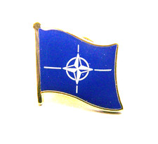 A NATO Flag Enamel Metal Pin