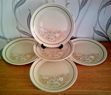 5 x Royal Doulton Lambethware - Florinda - Large Dinner Plates - 10.5 Inch