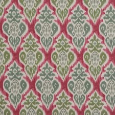 Arlo Olive Fuchsia Ikat Fabric