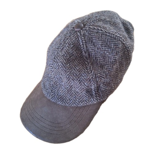 Harris tweed mens cap brown - harris, cap: