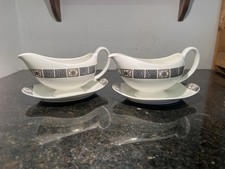 Pair Wedgwood Bone China Sauce