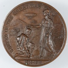 1919 Great Britain World War I Commemorative Bronze Medal