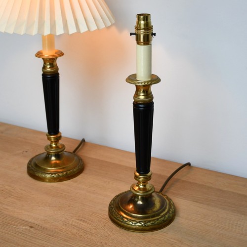 Pair vintage candlestick - of,