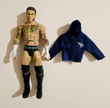 WWE - CM Punk - Elite Series 29 Mattel Figure - With Hoodie - Rare