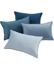 Set Of 4 Velvet Oblong Cushion