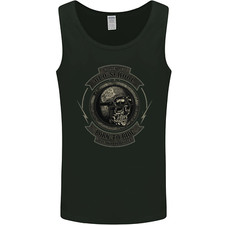 Old School Motorcycle Motorbike Biker Mens Vest Tank Top