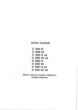 Ausa Forklift Truck C400 C500