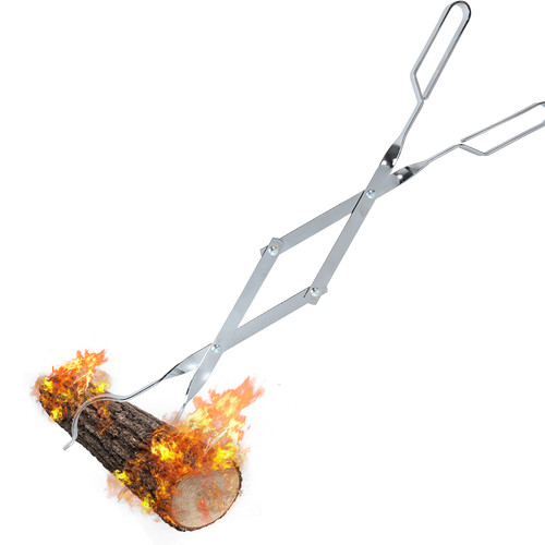 Long fire tongs - long, fireplace