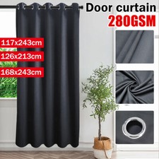 Blackout door curtain thermal - curtain,